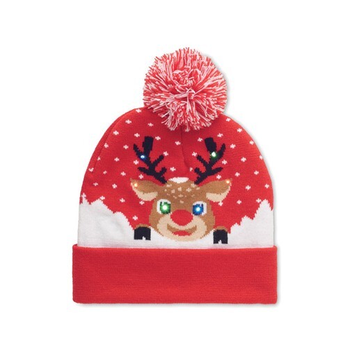 SHIMAS LIGHT Bonnet de Noël tricoté avec LED