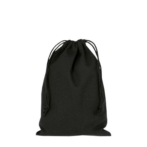 Pochon coton noir S 15x20