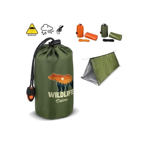 Tente d'urgence compacte pour la survie en plein air
