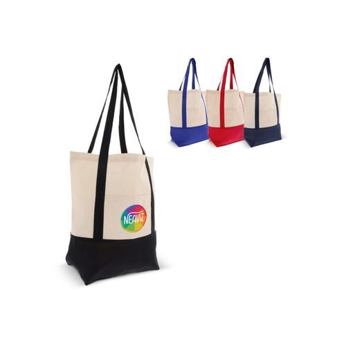 Sac à provisions en coton OEKO-TEX® 140g/m² 40x10x35cm