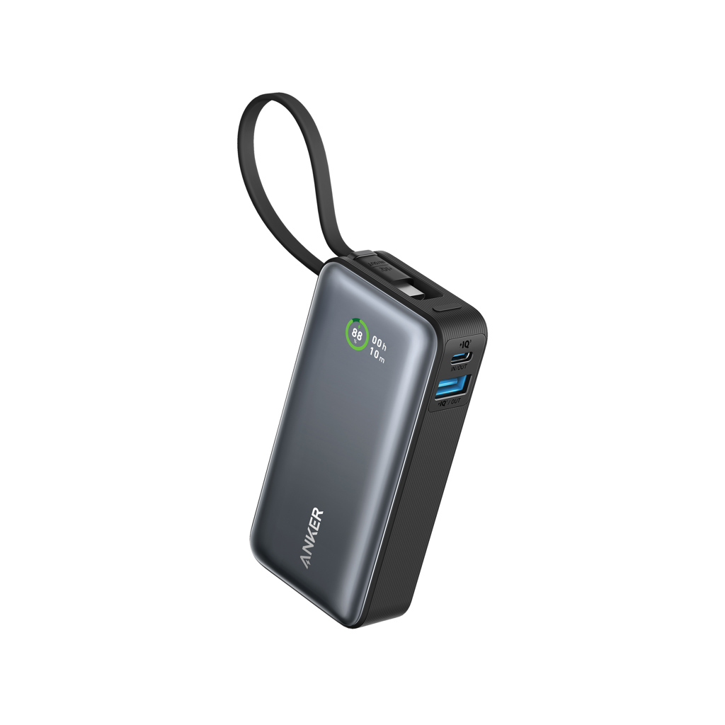 Powerbank 30W avec câble USB-C intégré Anker Nano