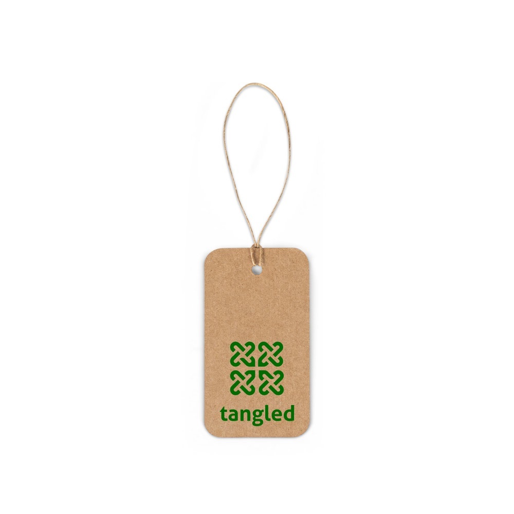 LABEL RECTANGULAR. Étiquette rectangulaire fabriquée à partir de papier 100% recyclé (700 g/m²)
