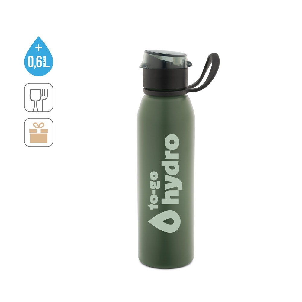 LEMIEUX. Gourde de sport en acier inoxydable (90 % recyclé) 670 mL