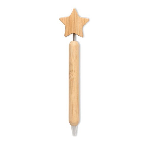 STARPEN Stylo à bille étoile en bambou
