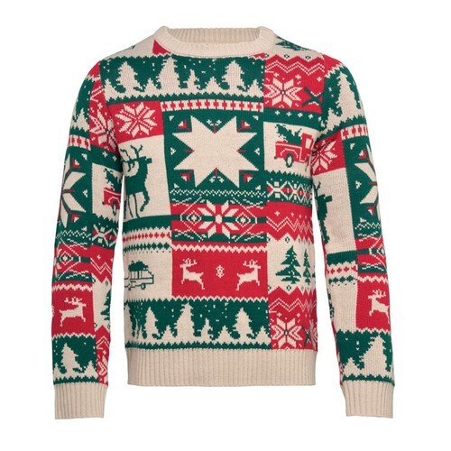 SHIMIS Pull de Noël tricoté S-M