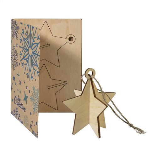 Carte De Noël, Étoile FestiCard Kraft