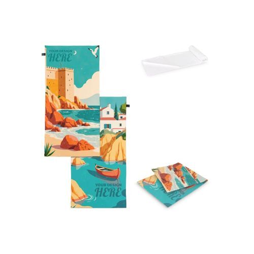 Serviette éponge R-PET 70x140 cm (300 g/m²) sublimation