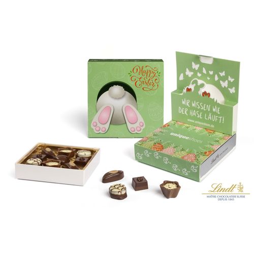 76705 - LINDT MINI PRALINÉS
dans un carton pop up personnalisable - 1-Objet-Pub