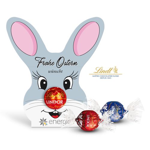 TRUFFES AU CHOCOLAT LINDT dans un carton personnalisé 