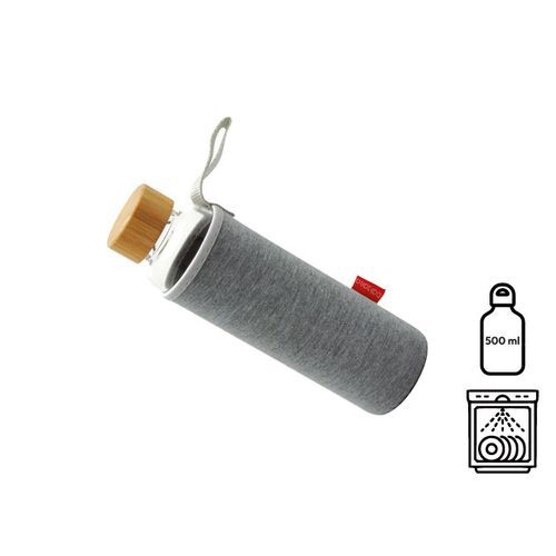 Bouteille en verre 'Reisui', 500 ml, housse néoprène