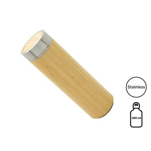 Bouteille isotherme 'Onsen' bambou, avec infuseur, 480ml