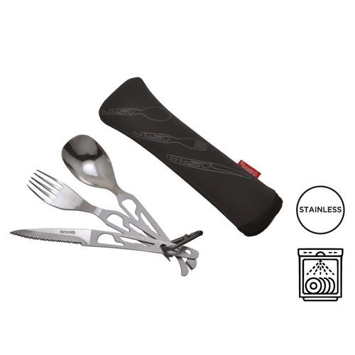 Couverts nomades 'Basecamp', avec étui néoprène