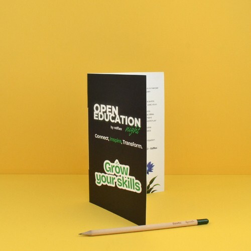 Carte prestige avec crayon à graines