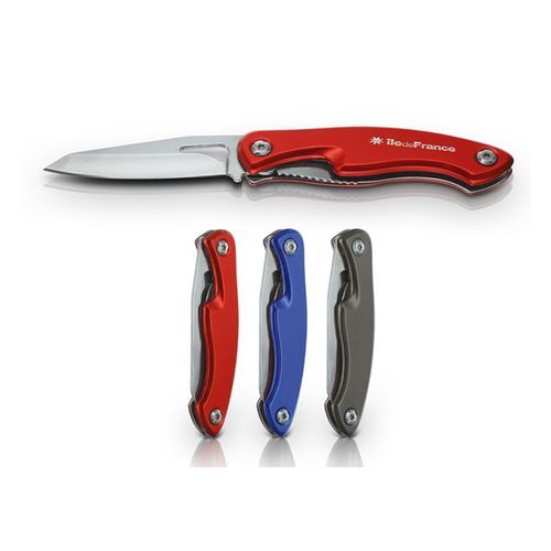 COUTEAU PLIABLE MANCHE ALU LAME INOX