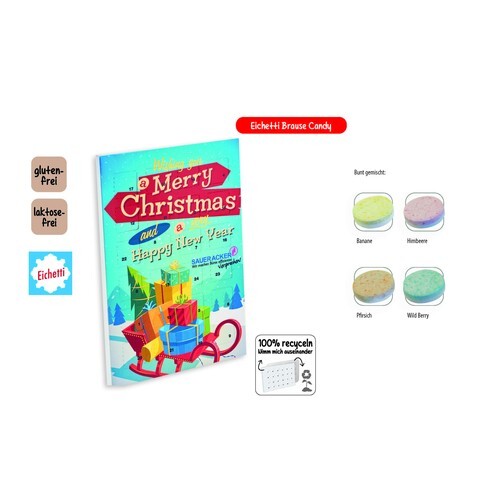 Calendrier de l'Avent à poser avec Eichetti pastilles pétillantes impression personnalisée, Pastille pétillante (calendrier)