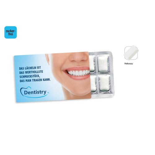 Chewing-Gums en blister de 12 en étui carton, Chewing-Gums en blister de 12