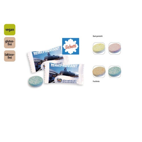 Pastille pétillante en sachet promo, Pastille pétillante