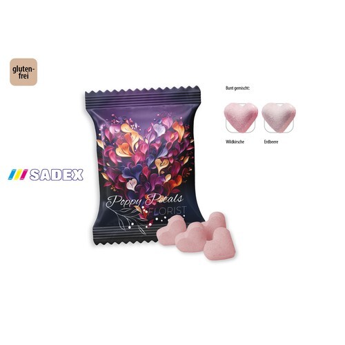 SADEX Coeurs pétillants en sachet promo, SADEX Coeurs pétillants