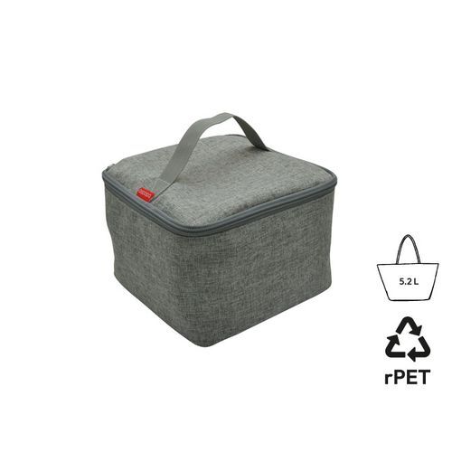 Sac à bento isotherme 'Sendai', gris chiné RPET