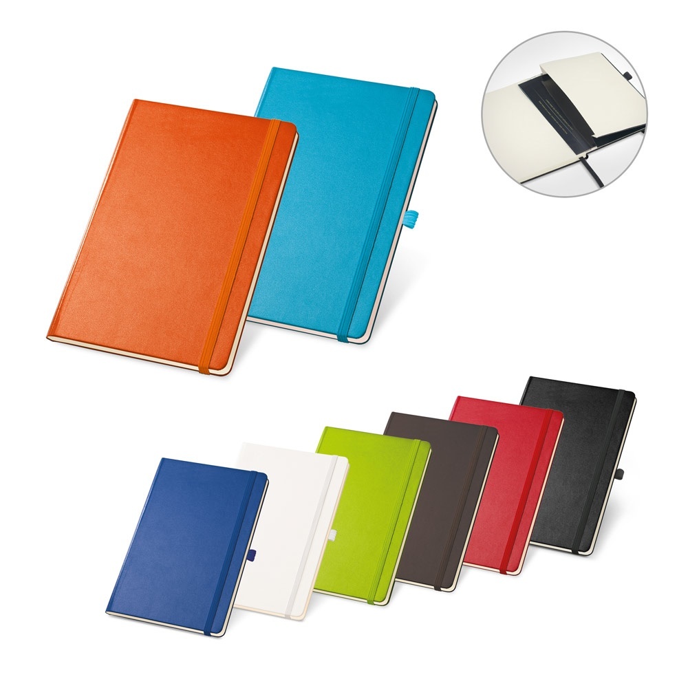 TWAIN. Bloc notes A5 à feuilles lignées en couleur ivoire