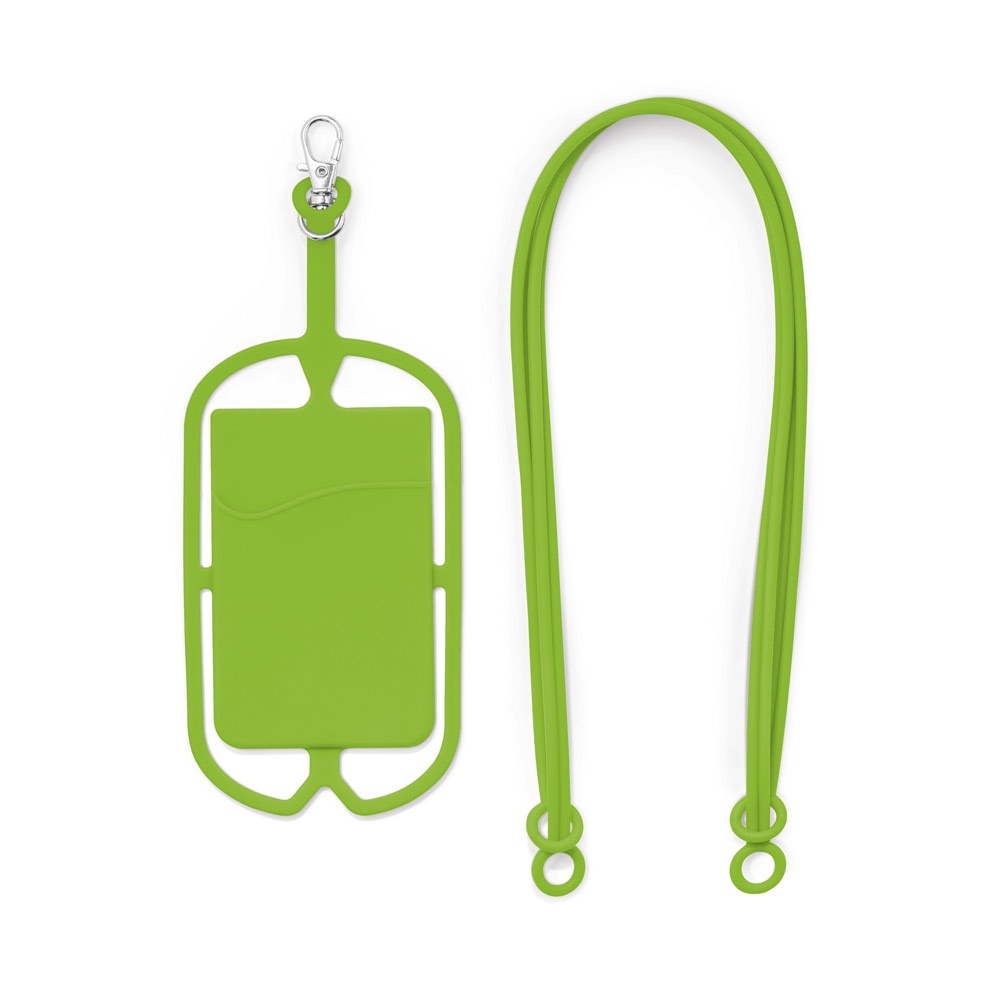 NICOLAUS. Porte-cartes avec support pour smartphone - Lanyard Tour de cou  et Porte-badge