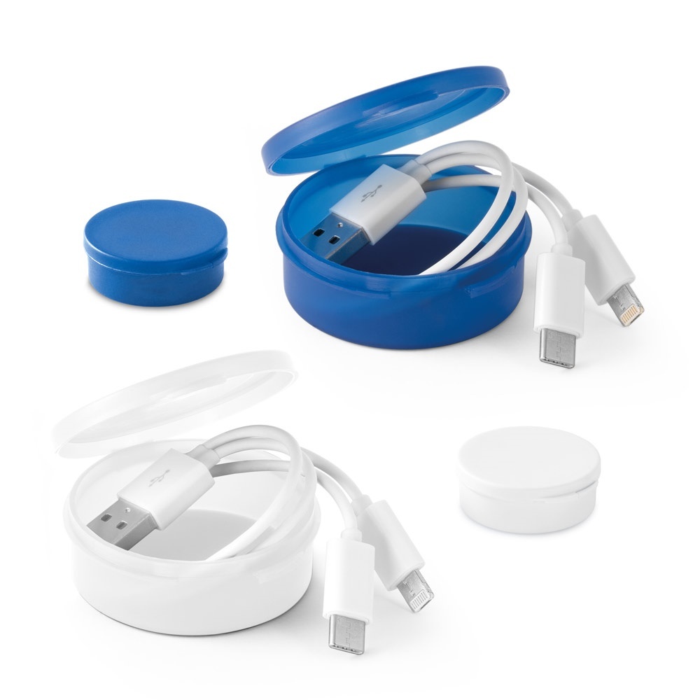 EMMY. Câble USB 3 en 1 en ABS et PVC