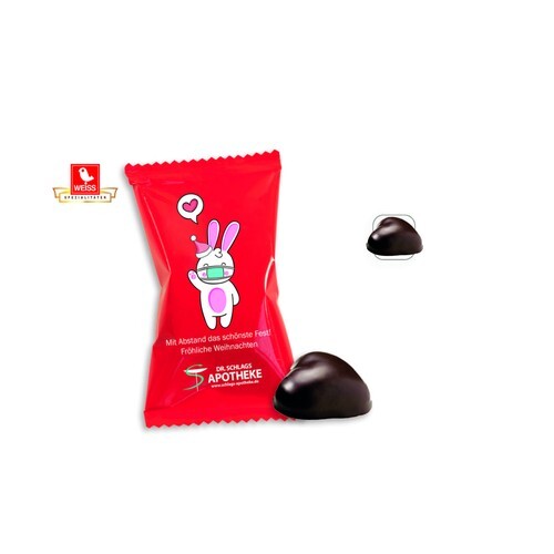 Coeur en pain d'épices en sachet promo, Coeur en pain d'épices