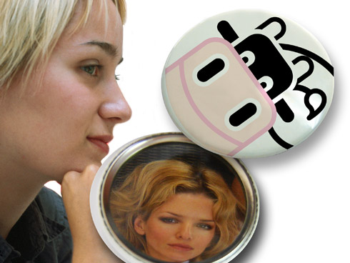 BADGE MIROIR DE POCHE 24H 48H 72 H PRODUCTION