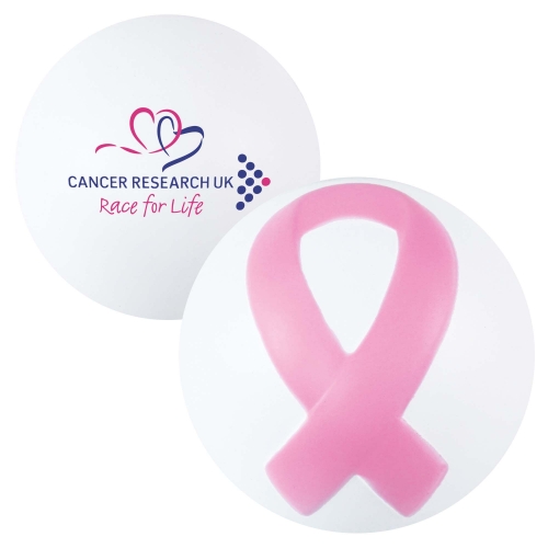 BALLE ANTI STRESS RUBAN ROSE