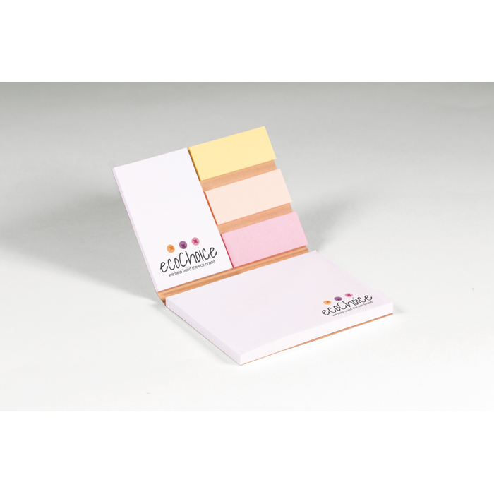 ECO NOTES REPOSITIONNABLES  EN CARTON RECYCLÉ COUVERTURE SOUPLE