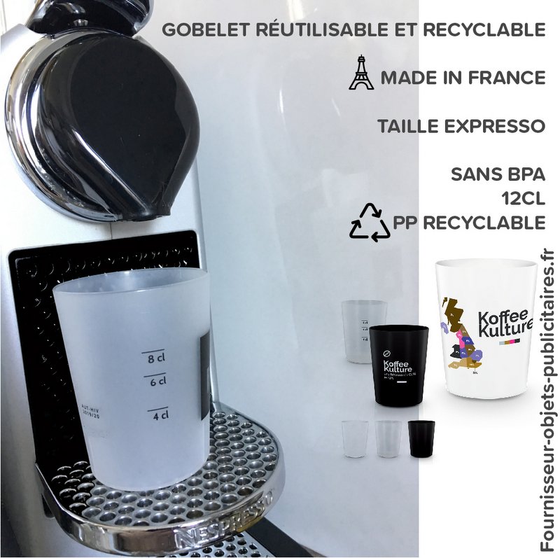 gobelet publicitaire expresso made in france goodies entreprise