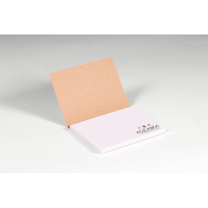 BLOC DE NOTES AUTOCOLLANTES RECYCLÉES COUVERTURE SOUPLE