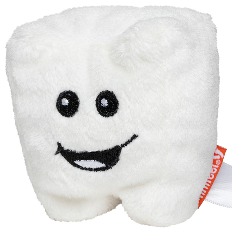 peluche publicitaire forme dent