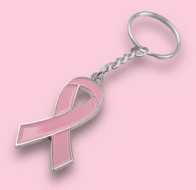 porte cle ruban octobre rose