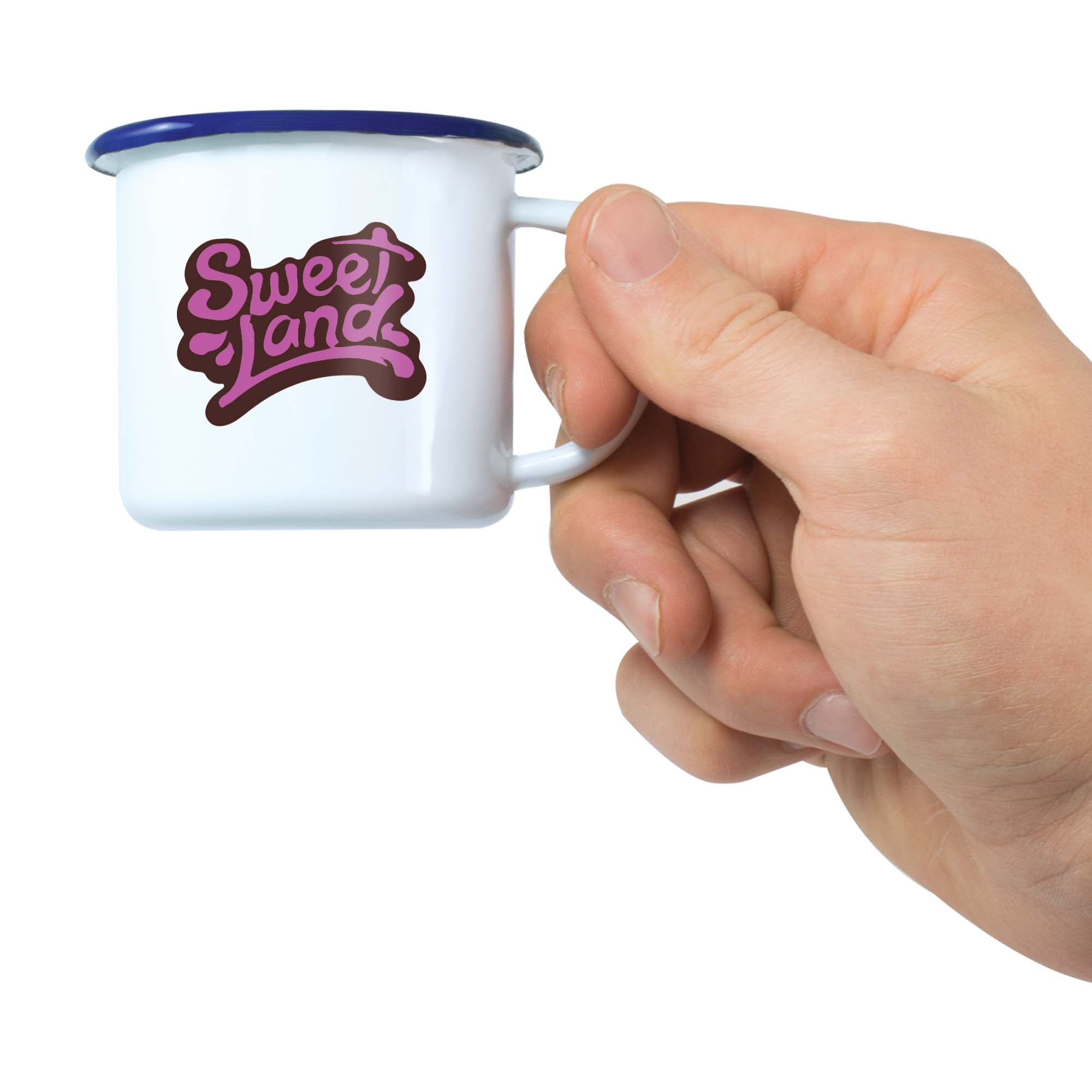 MUG EMAILLE TASSE EXPRESSO MUG PUBLICITAIRE VINTAGE - 120 ML