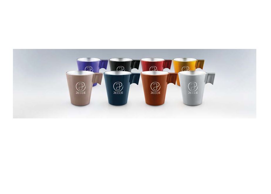 TASSE EXPRESSO SET DE 4 - VERRE METALLISÉ -