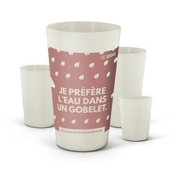 GOBELET REUTILISABLE EN BIOCOMPOSITE 60 cl RAS BORD