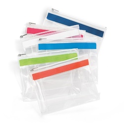 CHASTAIN. Transparent. Pochette EVA avec fermeture éclair