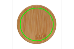 Set de 2 Verres double paroi 350ml avec couvercle en bambou