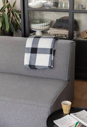 Couverture / Plaid doux à carreaux