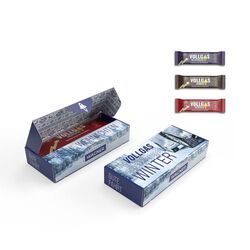 102874 - LA BARRE VOLLGAS Myrtille, Coca , Cerise
dans un carton personnalisable - 1-Objet-Pub