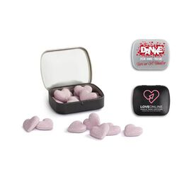 102891 - BONBONS EN FORME DE COEUR
dans la boîte mini nostalgic - 1-Objet-Pub
