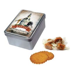 102901 - BOÎTE À SUCRETTE
avec caramels au beurre salé ou grands sablés 130 g - 1-Objet-Pub