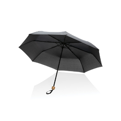 Mini parapluie 20.5' rPET 190T poignée bambou Impact AWARE