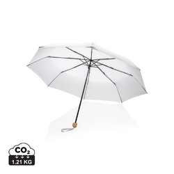 Mini parapluie 20.5' rPET 190T poignée bambou Impact AWARE