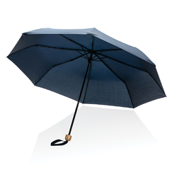 Mini parapluie 20.5' rPET 190T poignée bambou Impact AWARE