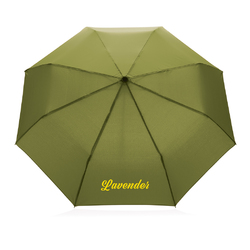 Mini parapluie 20.5' rPET 190T poignée bambou Impact AWARE