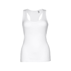 THC TIRANA WH. T-shirt sans manches en coton pour femme. Couleur blanche