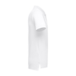 THC ADAM WH. Polo à manches courtes en coton pour hommes. Couleur blanche