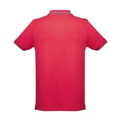 THC ROME. Polo bicolore en coton pour hommes